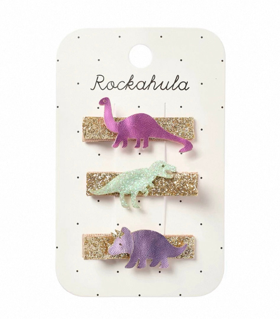 Shimmer Dinosaur Bar Clips