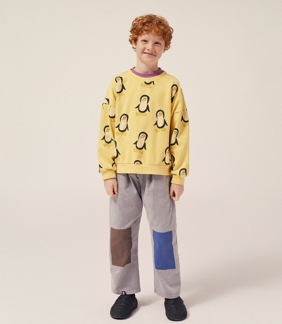 Penguins Allover Oversized Kids Sweatshirt