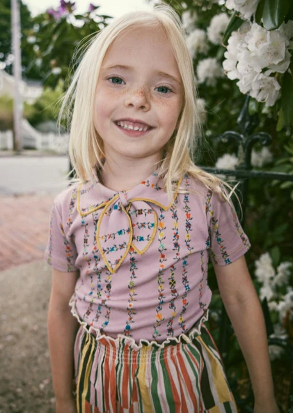 Junior Scout Tee Plum Petal Little Botanica