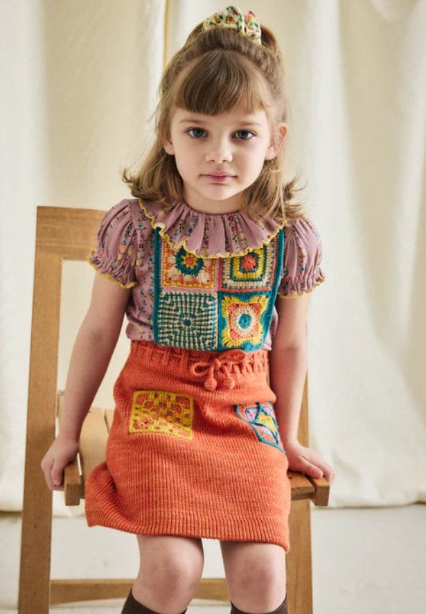 Balloon Sleeve Paloma Tee Plum Petal Little Botanica