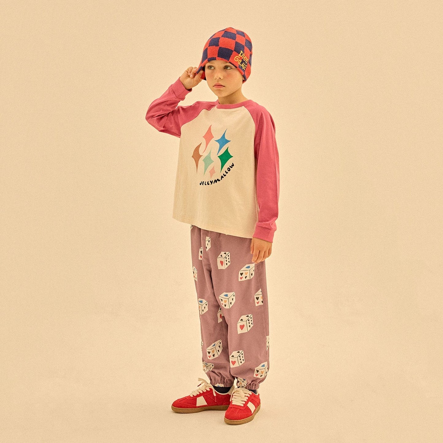 Dia Raglan Long Sleeve T-Shirt_Rose