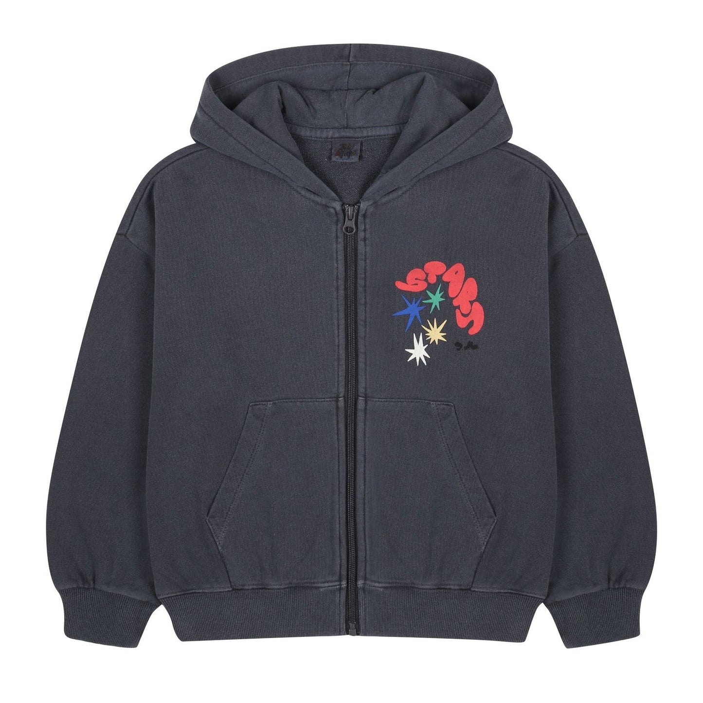 Star Pig Hoodie Zip-Up_Charcoal