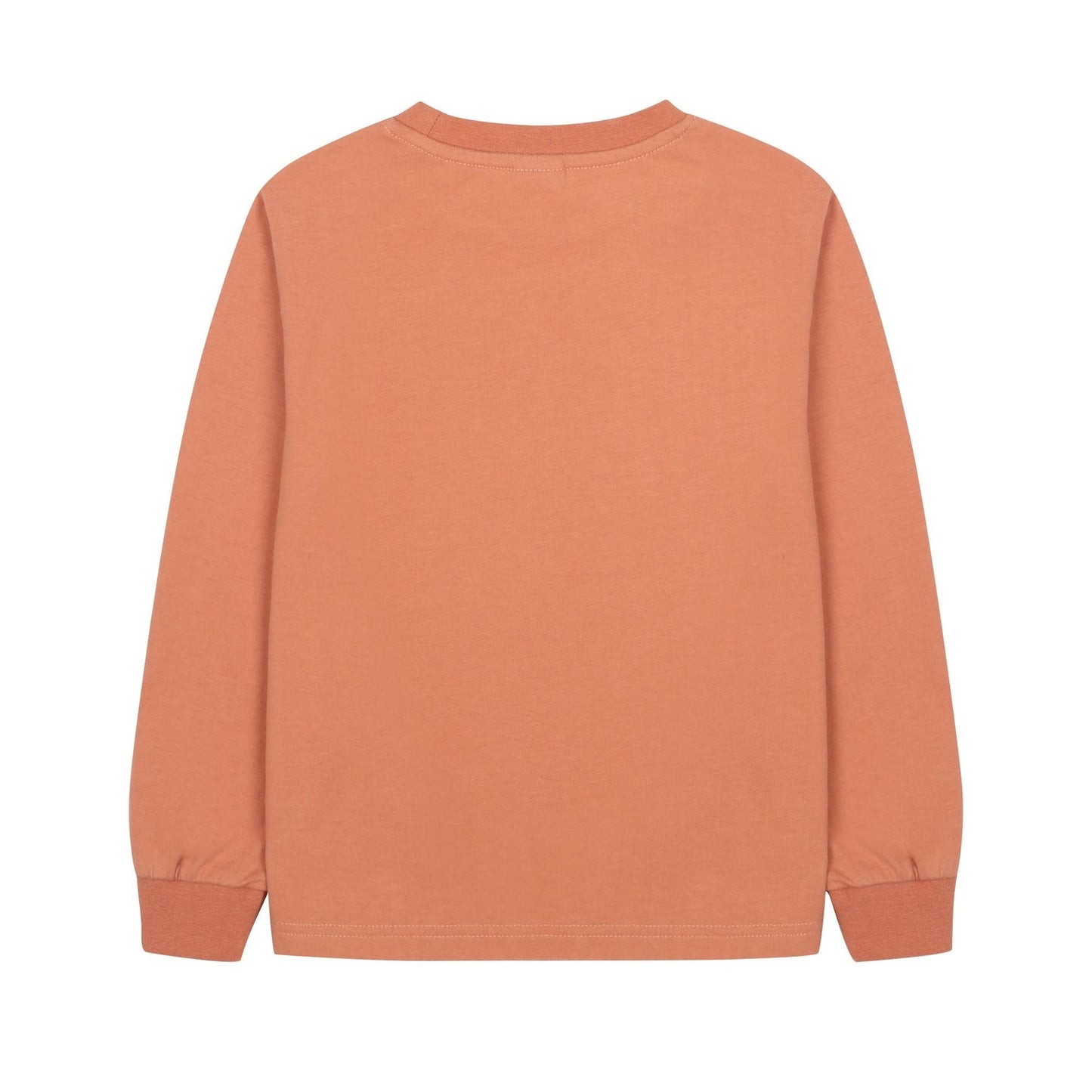 Crown Long Sleeve T-Shirt_Peach Brown
