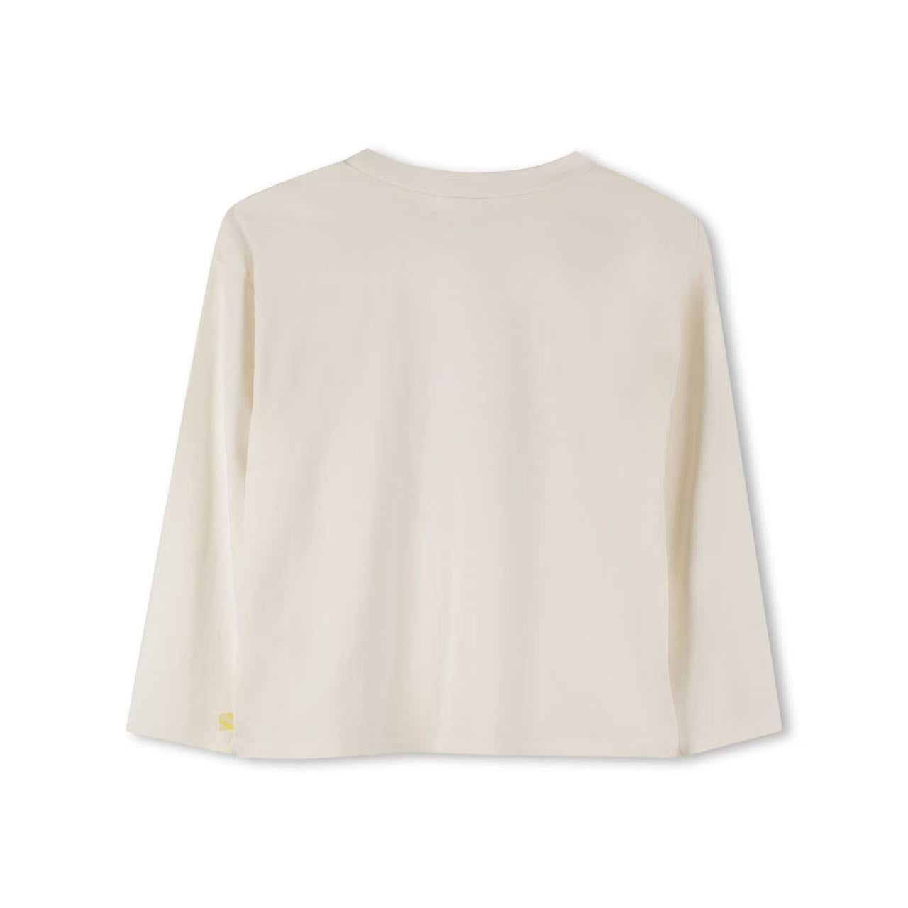 Feel in good long sleeve T-shirt_off white
