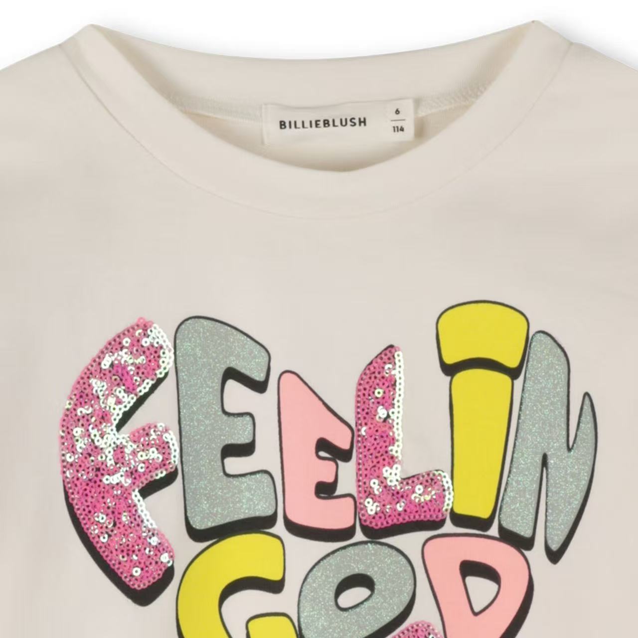 Feel in good long sleeve T-shirt_off white