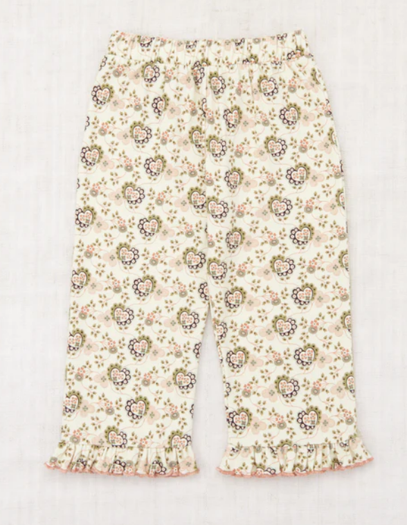 pre-order Ruffle Pedal Pusher Sugar Calico Hearts