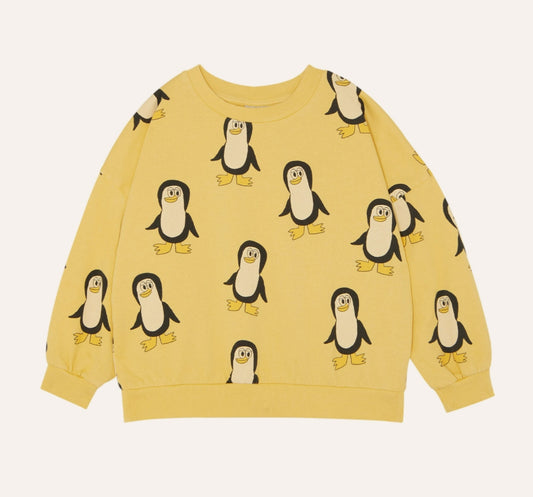 Penguins Allover Oversized Kids Sweatshirt