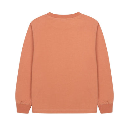 Crown Long Sleeve T-Shirt_Peach Brown