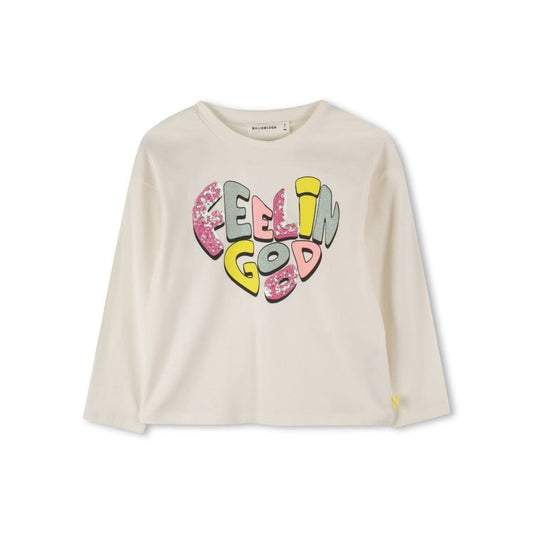Feel in good long sleeve T-shirt_off white
