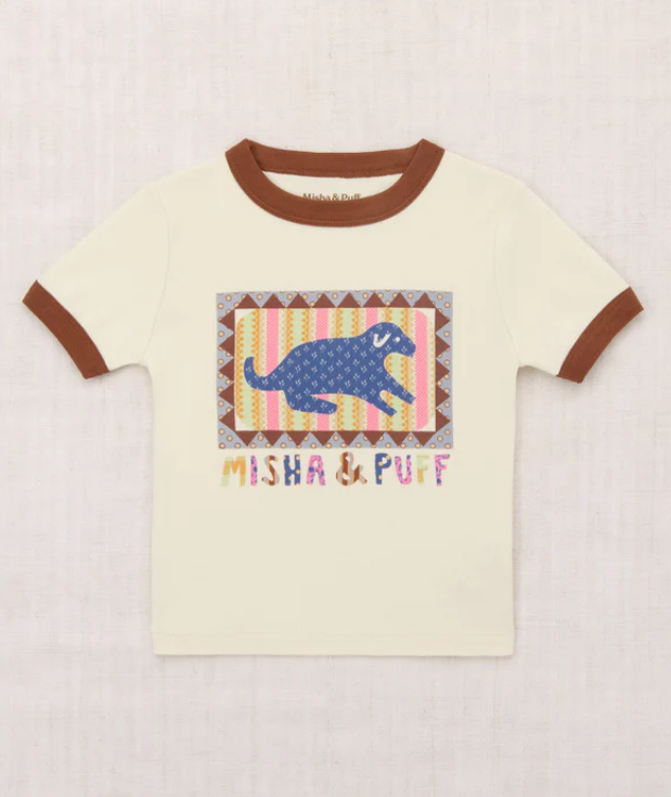 Dog Collage Ringer Tee