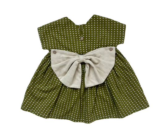 Betta Dress, Matcha Quadri