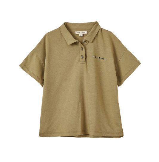 Radicchio Khaki Polo Top