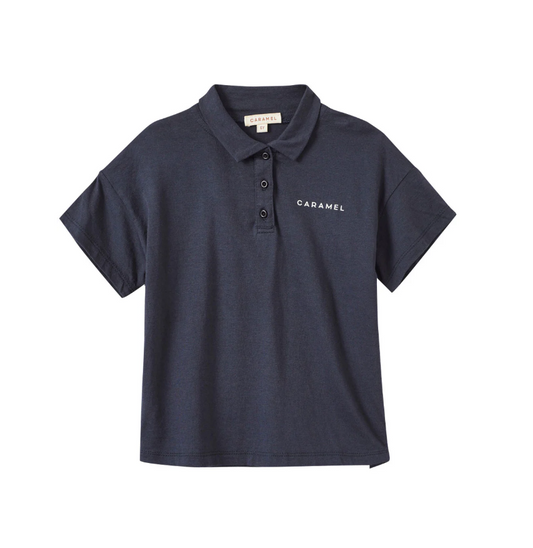 Radicchio Navy Polo Top