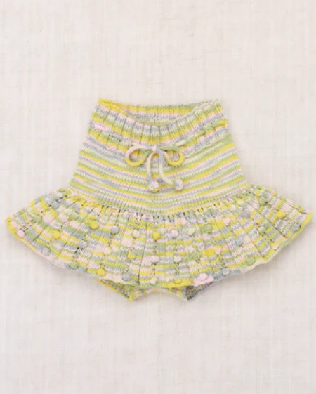 Eyelet Popcorn Skating Skirt Bubble Space Dye