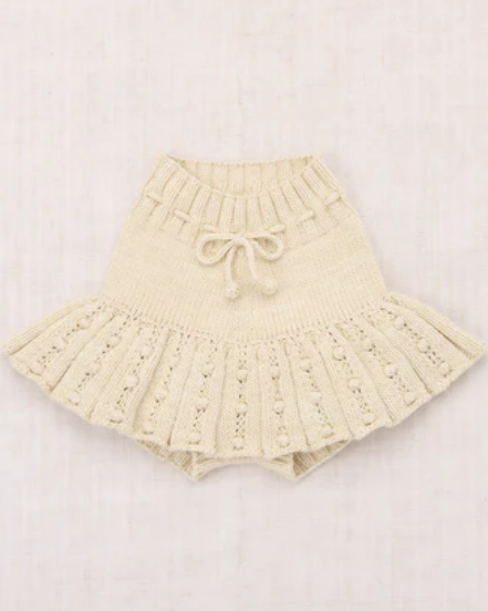 Eyelet Popcorn Skating Skirt Marzipan