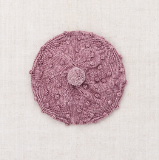 Popcorn Beret Antique Rose
