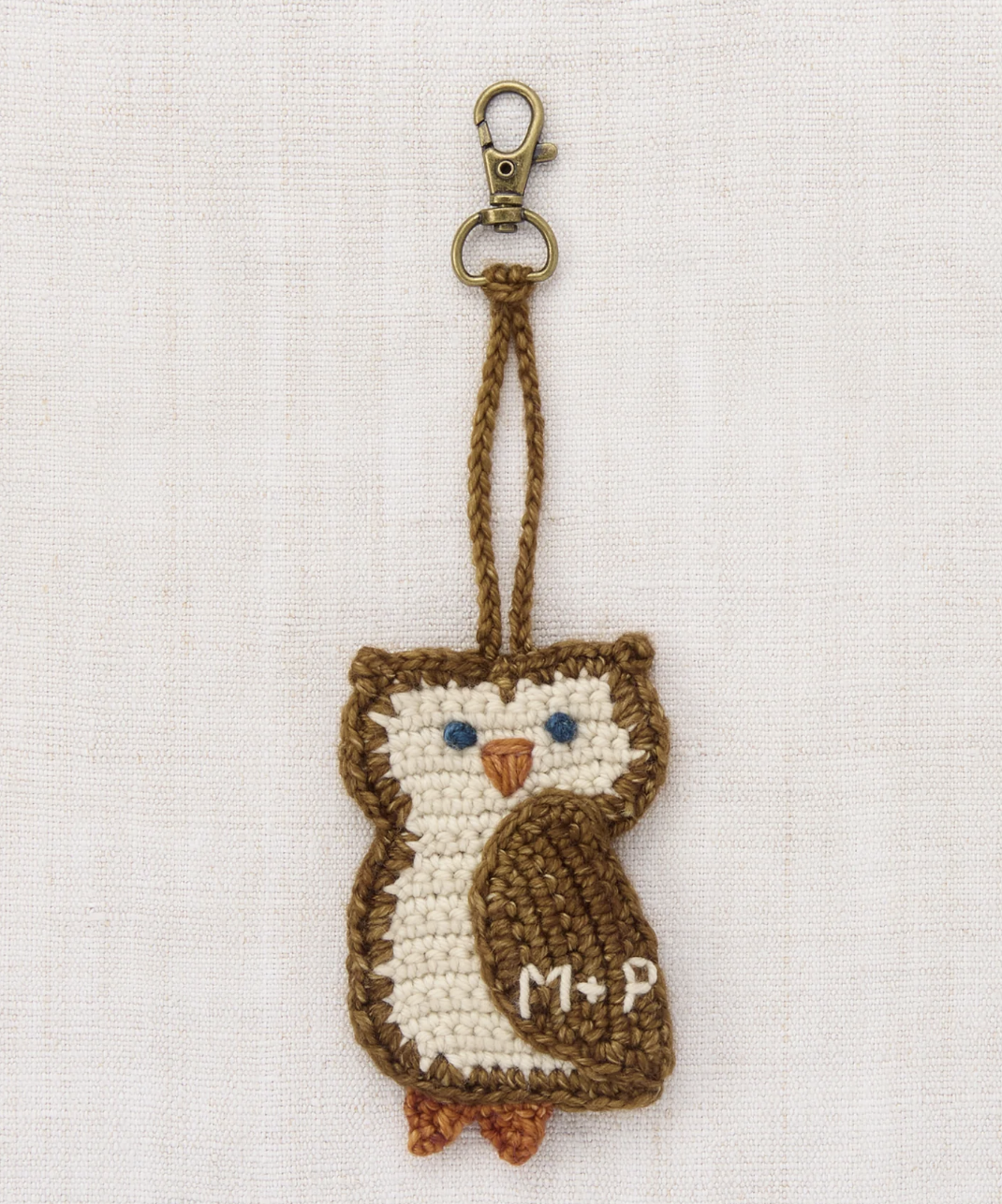 Owl Bag Charm Nutmeg