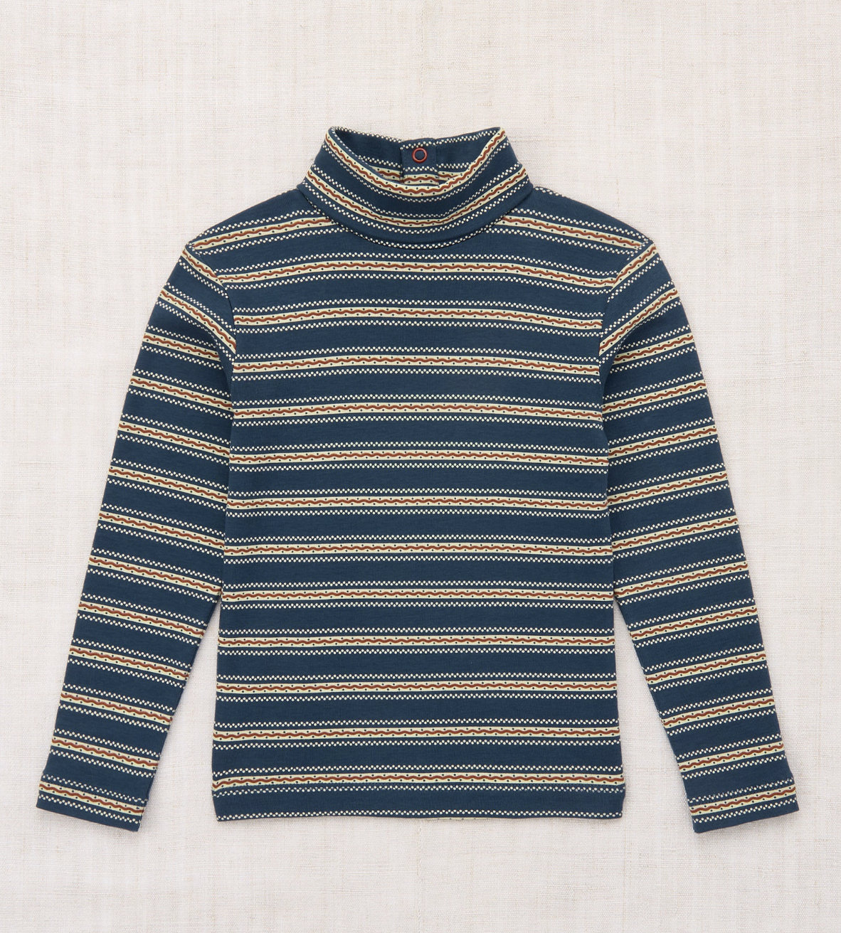 Turtleneck Marine Blue Sgraffito