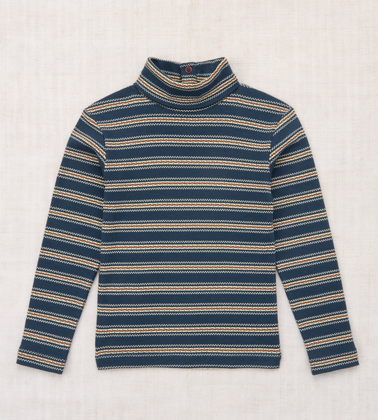 Turtleneck Marine Blue Sgraffito