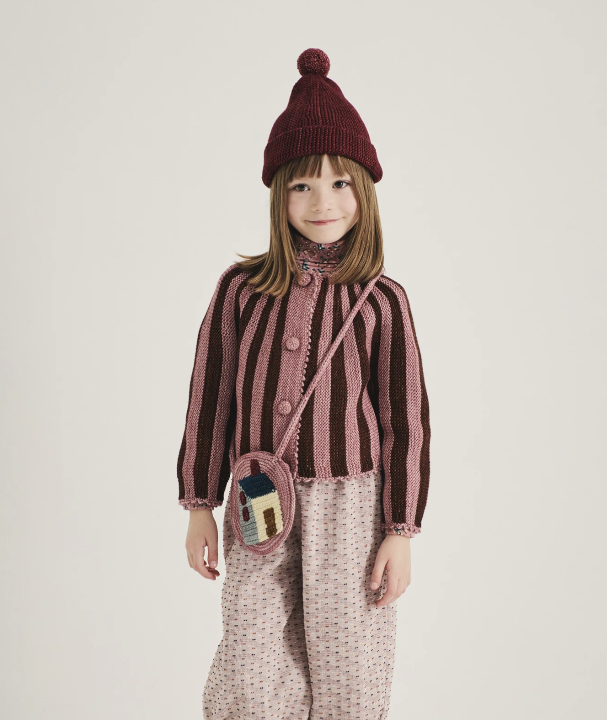 Turtleneck Antique Rose Millefleurs