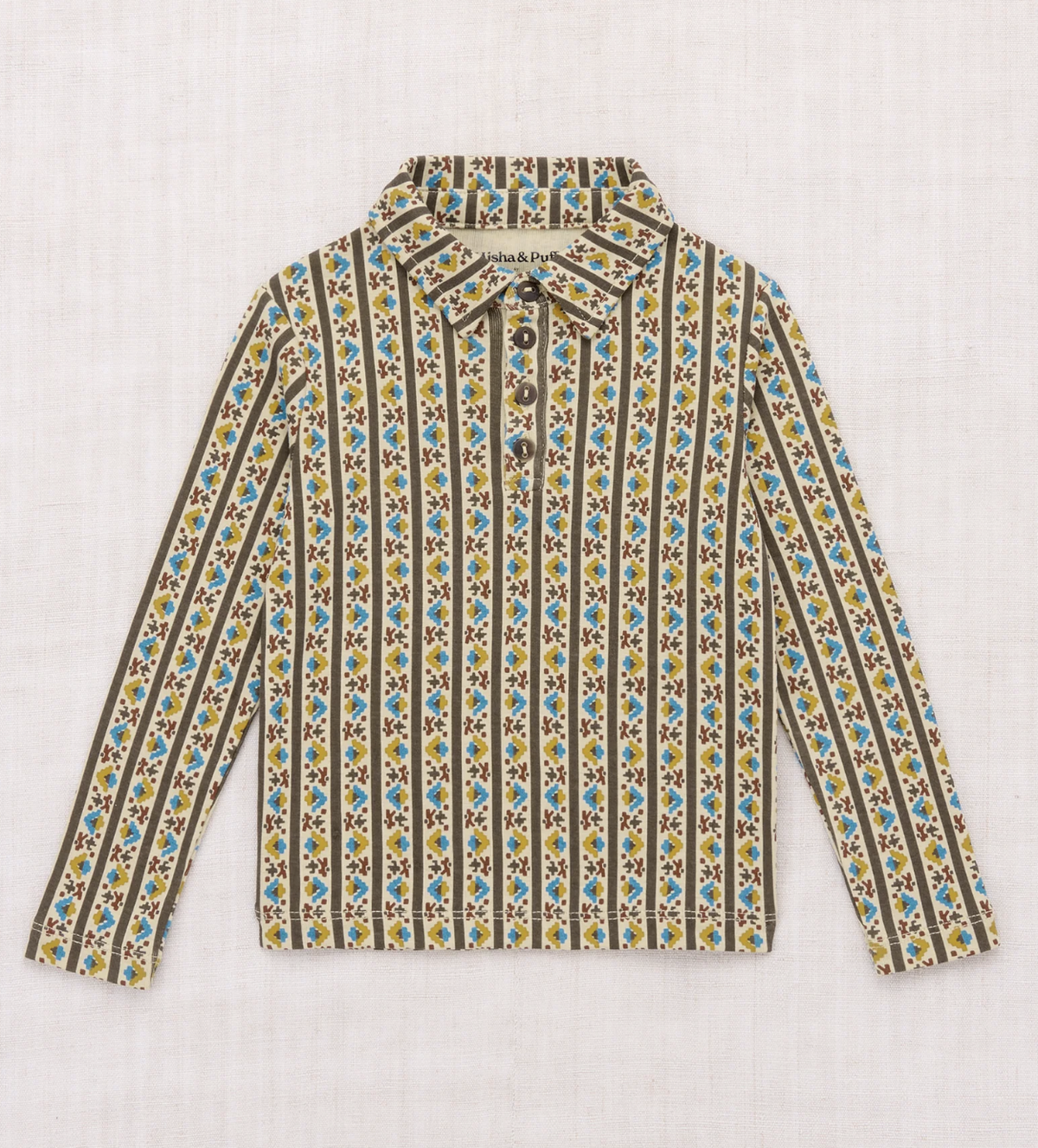 Long Sleeve Polo Alabaster Gallup