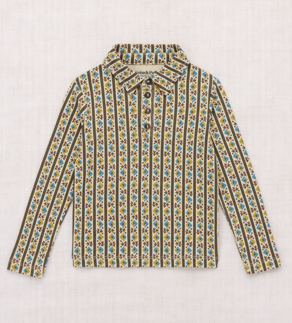 Long Sleeve Polo Alabaster Gallup