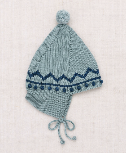 Zig Zag Pointy Peak Hat Slate