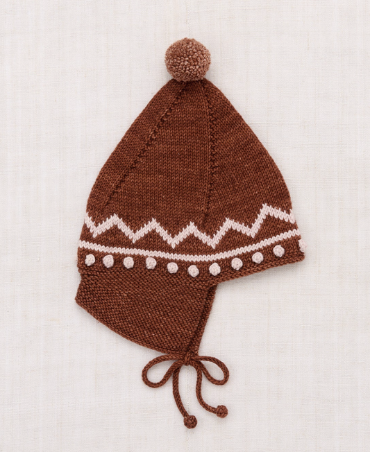 Zig Zag Pointy Peak Hat Cedar