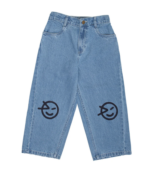 Wyn-ken Jean - Mid Bleached DenimNavy