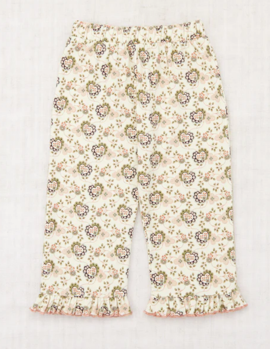 pre-order Ruffle Pedal Pusher Sugar Calico Hearts